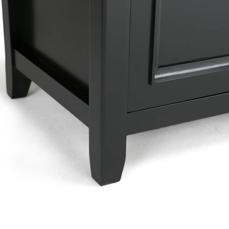 WYNDENHALL Halifax 54 inch Wide Solid Wood Transitional TV Stand - 54'' W x 18.9'' D x 31.9'' H