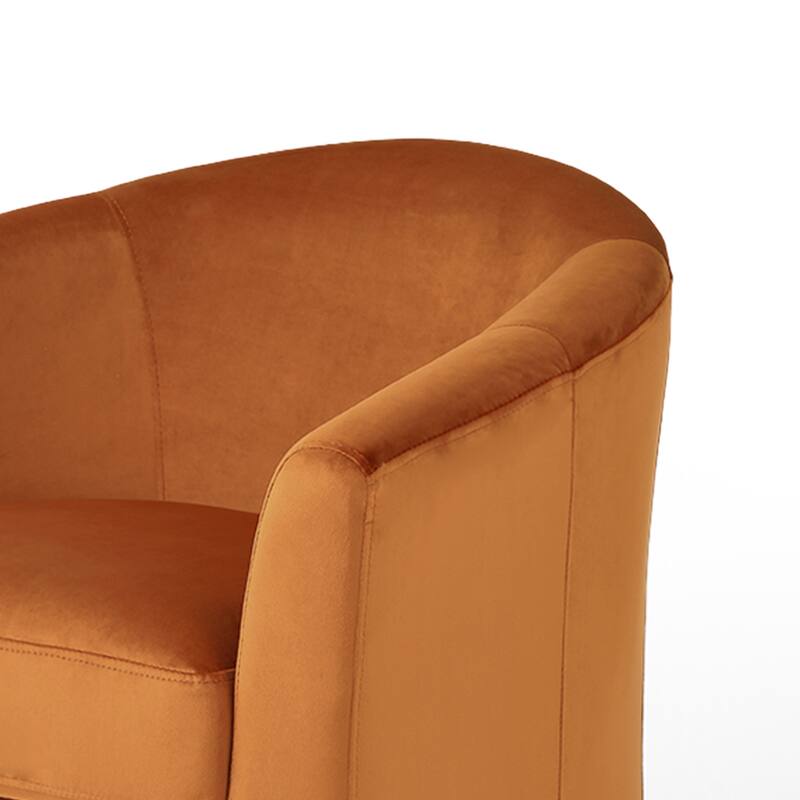 2 Set Modern Upholstered Swivel Barrel Chair Living Room Accent Chair