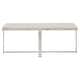 preview thumbnail 7 of 21, Azel Marble-top Chrome Framed Coffee Table or Table Set by iNSPIRE Q Modern