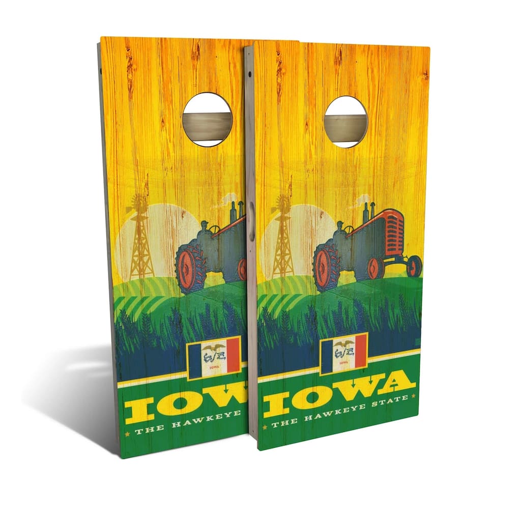 Iowa State Pride Outdoor Cornhole Board Set
