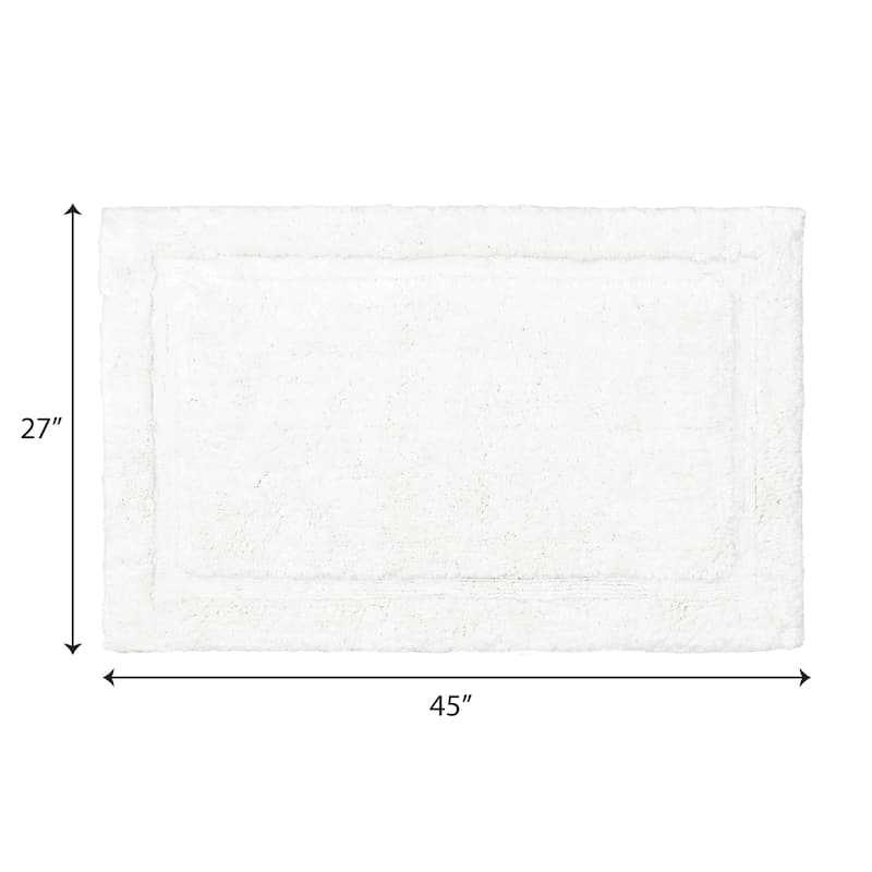 Lydia Border Plush Bath Mat