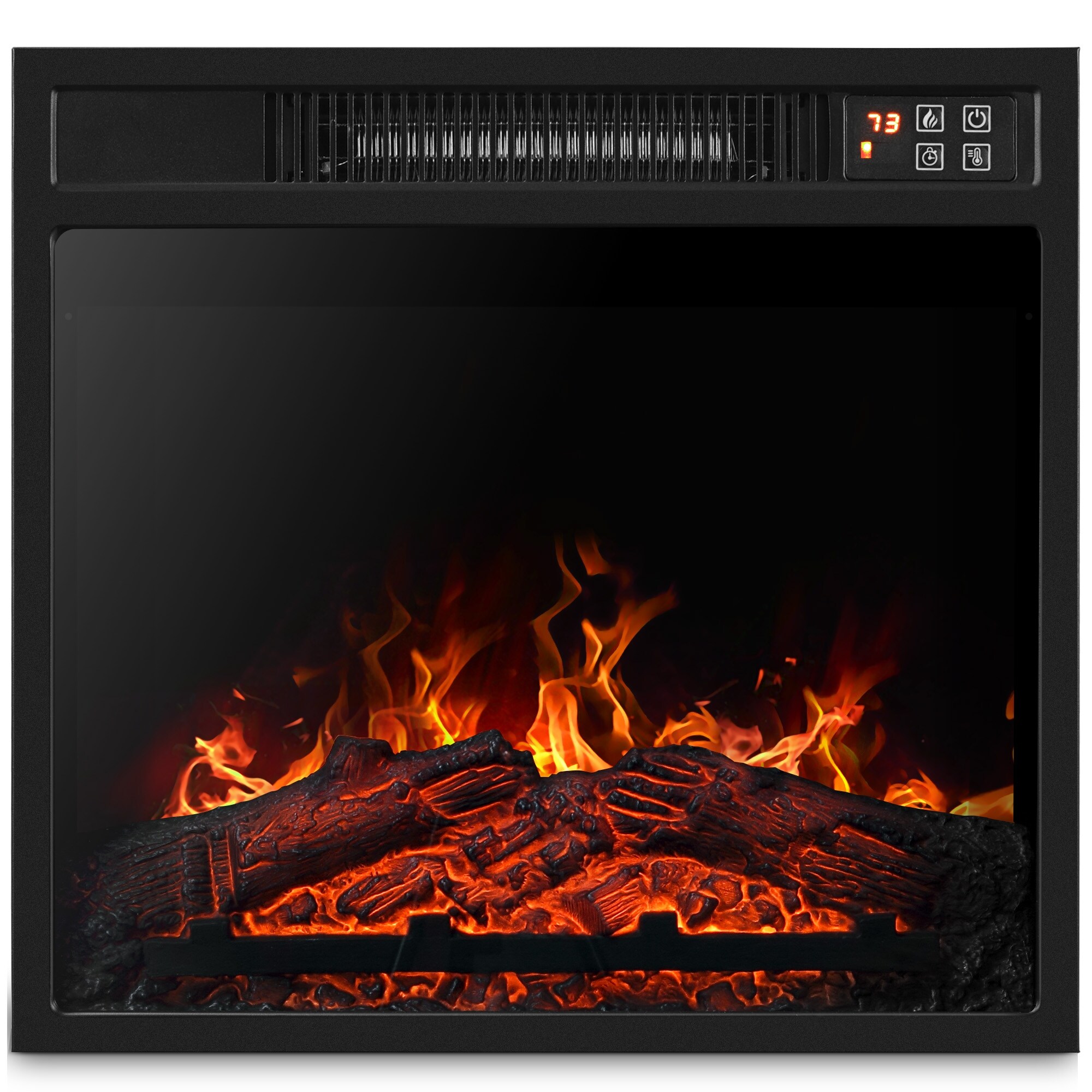 Shop Belleze 18 Embedded Electric Fireplace Insert Remote Heater