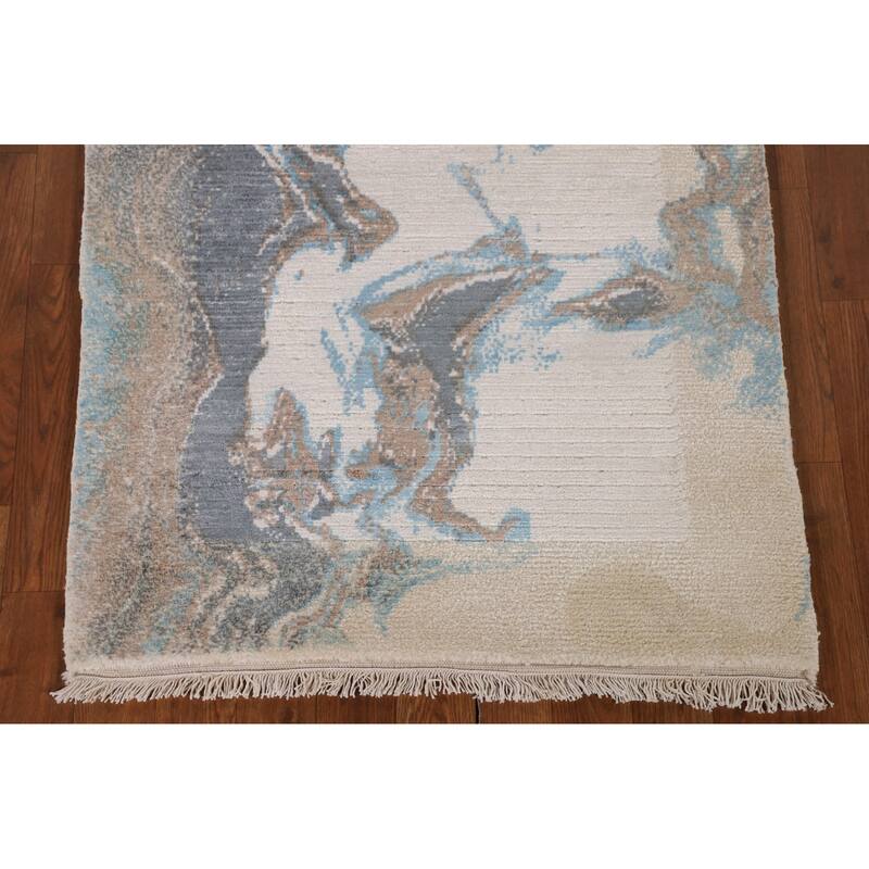 Modern Accent Rug Handmade Indian Wool Carpet - 2'8"x 4'9"