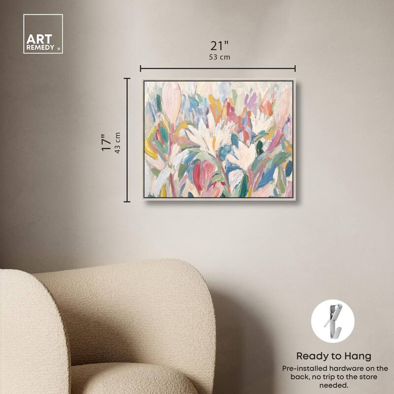 Morning Mist Bloom I Canvas by Art Remedy