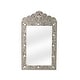 preview thumbnail 1 of 2, Vivienne Bone Inlay Verticle Wall Mirror Dark Brown / Ivory