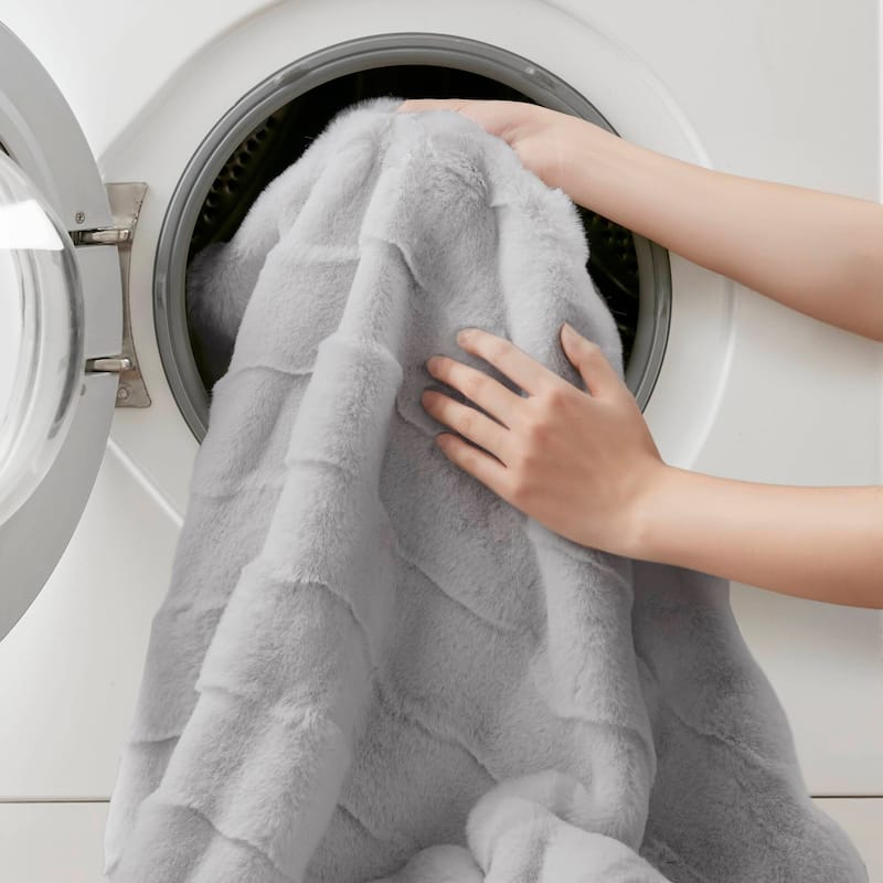 Madison Park Camille Faux Fur Throw