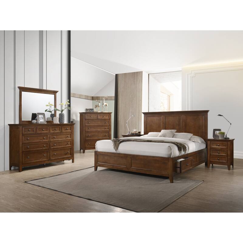 San Mateo Tuscan Brown Landscape Mirror