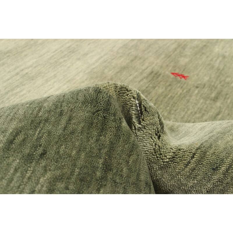 ECARPETGALLERY Hand Loomed Kashkuli Gabbeh Green Wool Rug - 5'3 x 7'7