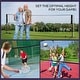 preview thumbnail 4 of 3, Soozier 17ft Portable All-in-One Badminton Set, Pickleball and Volleyball Net, Height Adjustable Outdoor Sports Set