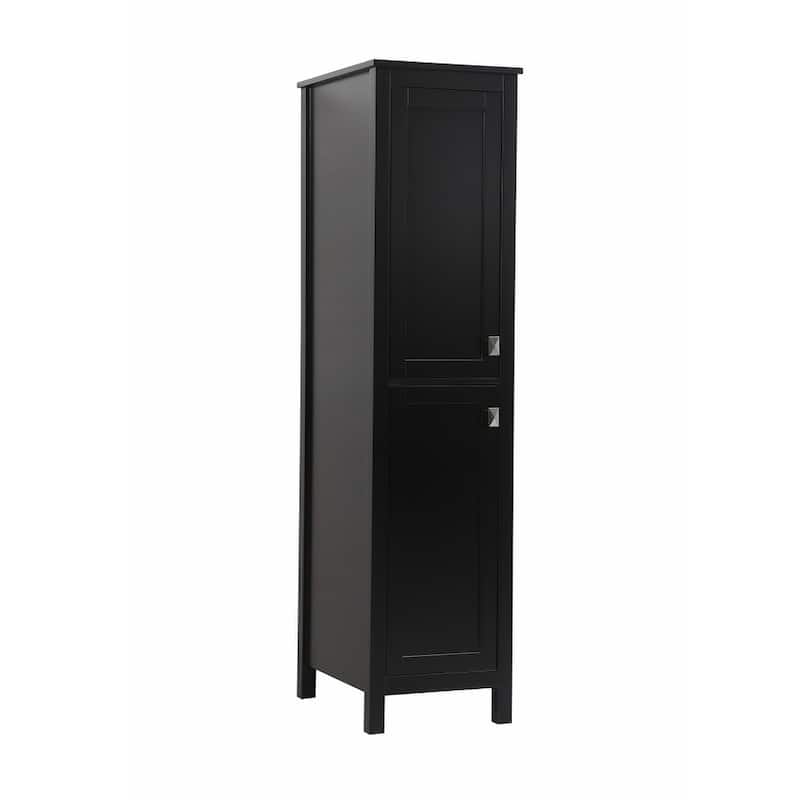 Indigo Home 16 Inch Bathroom Linen Storage Freestanding Cabinet