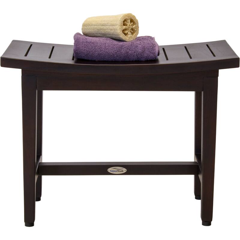 Patented Maluku Lotus Teak Shower Bench