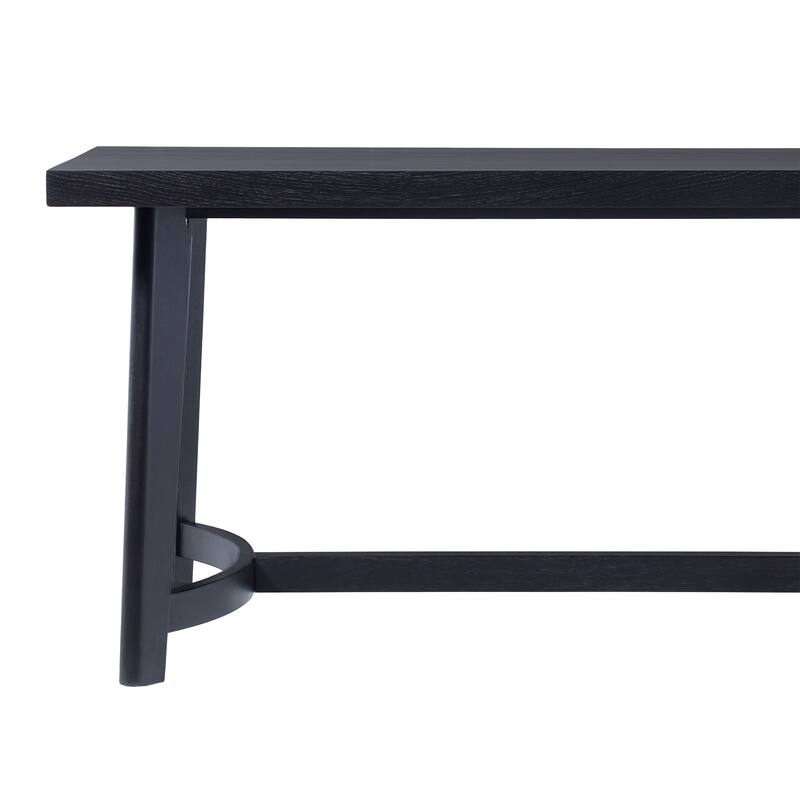 Middlebrook Rustic Solid Oak Wood 70-inch Rectangle Dining Table