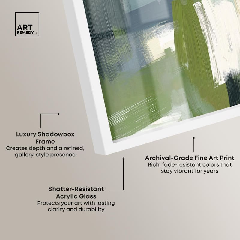 Moss Layers I Shadowbox by Art Remedy