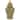 Deni 25 Inch Temple Jar, Large Carved Cut Out Lattice, Lid, Gold Porcelain