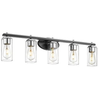Black And Chrome Vanity Light