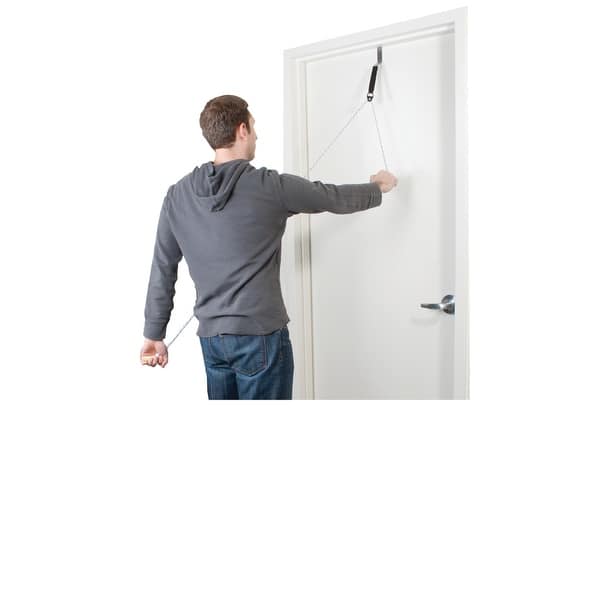 CanDo Overdoor Shoulder Pulley - Single Pulley with Door Bracket CanDo Overdoor Shoulder Pulley - Single Pulley with Door Bracket