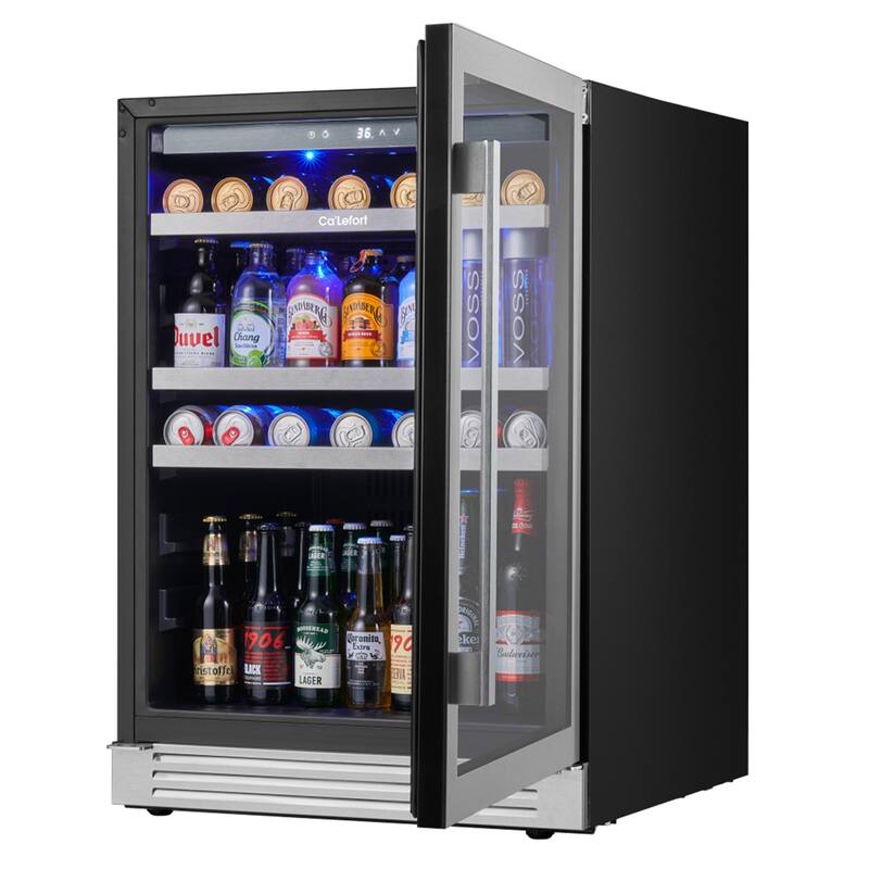 Ca'Lefort 24 inch 140 Can Beverage Cooler Built-in/ Freestanding Frost Free Beverage Center - 24 inch