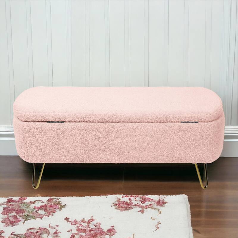 39'' L Upholstered Storage Ottoman Bench