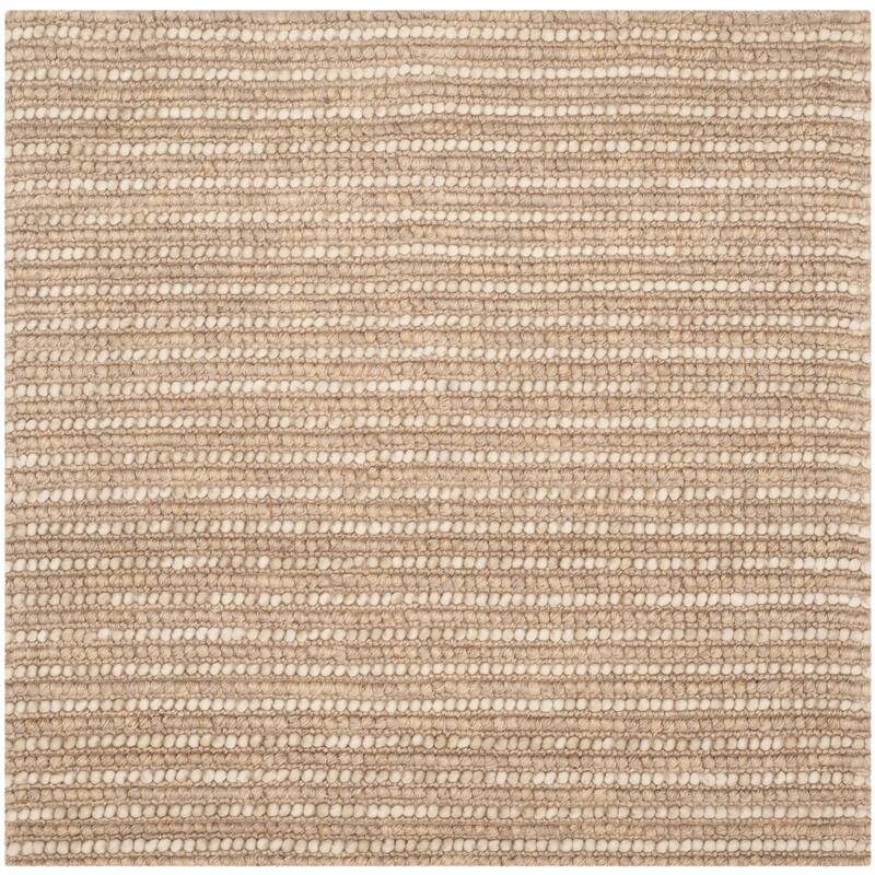SAFAVIEH Handmade Bohemian Jelisava Jute & Wool Area Rug - 10' Square - Beige/Multi