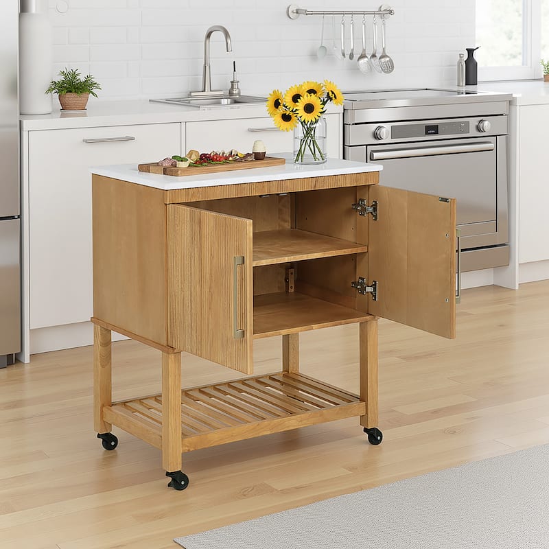 Kolton Kitchen Cart - 30"W x 18"D x 35.5" H