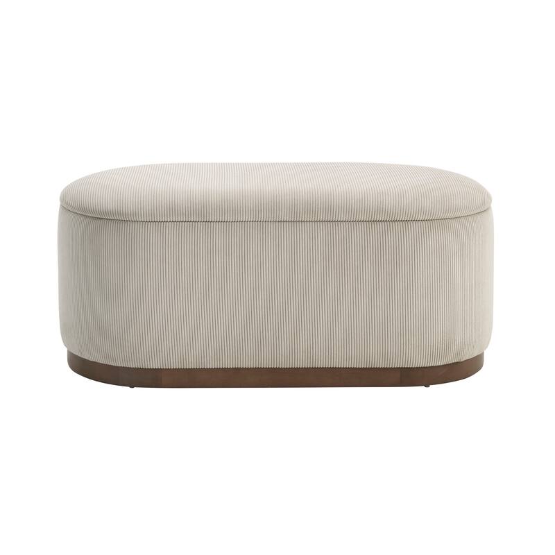 Lift Top Storage Bench Foam Cushioned Seat