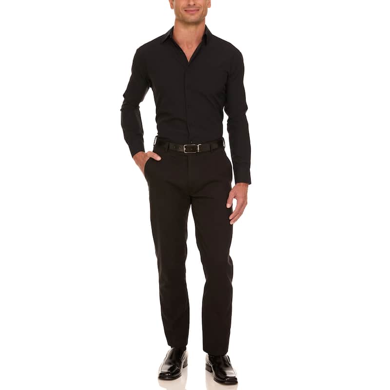 Nautica Men's Wrinkle-Resistant Performance Dress Shirt - Slim Fit