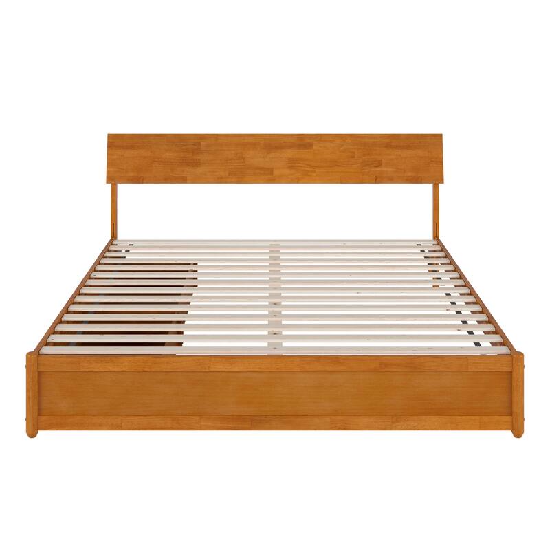 Norla Wood Platform Bed with Storage Drawers