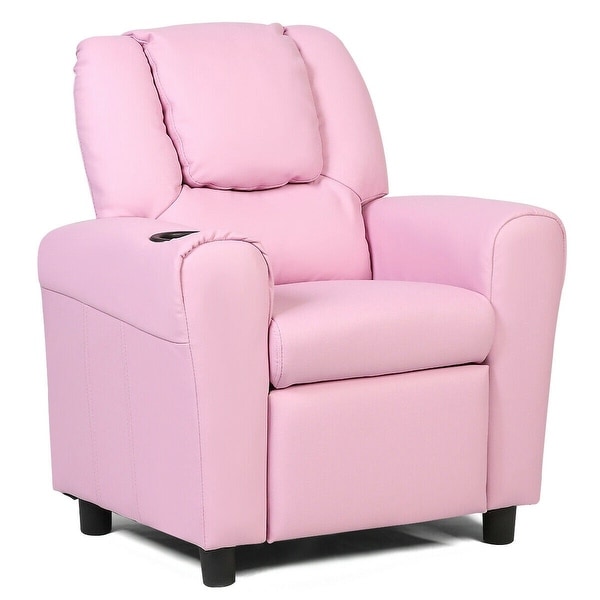 pink recliner armchair