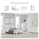 preview thumbnail 4 of 32, Signature Design by Ashley Hallityn White Panel Platform Bed