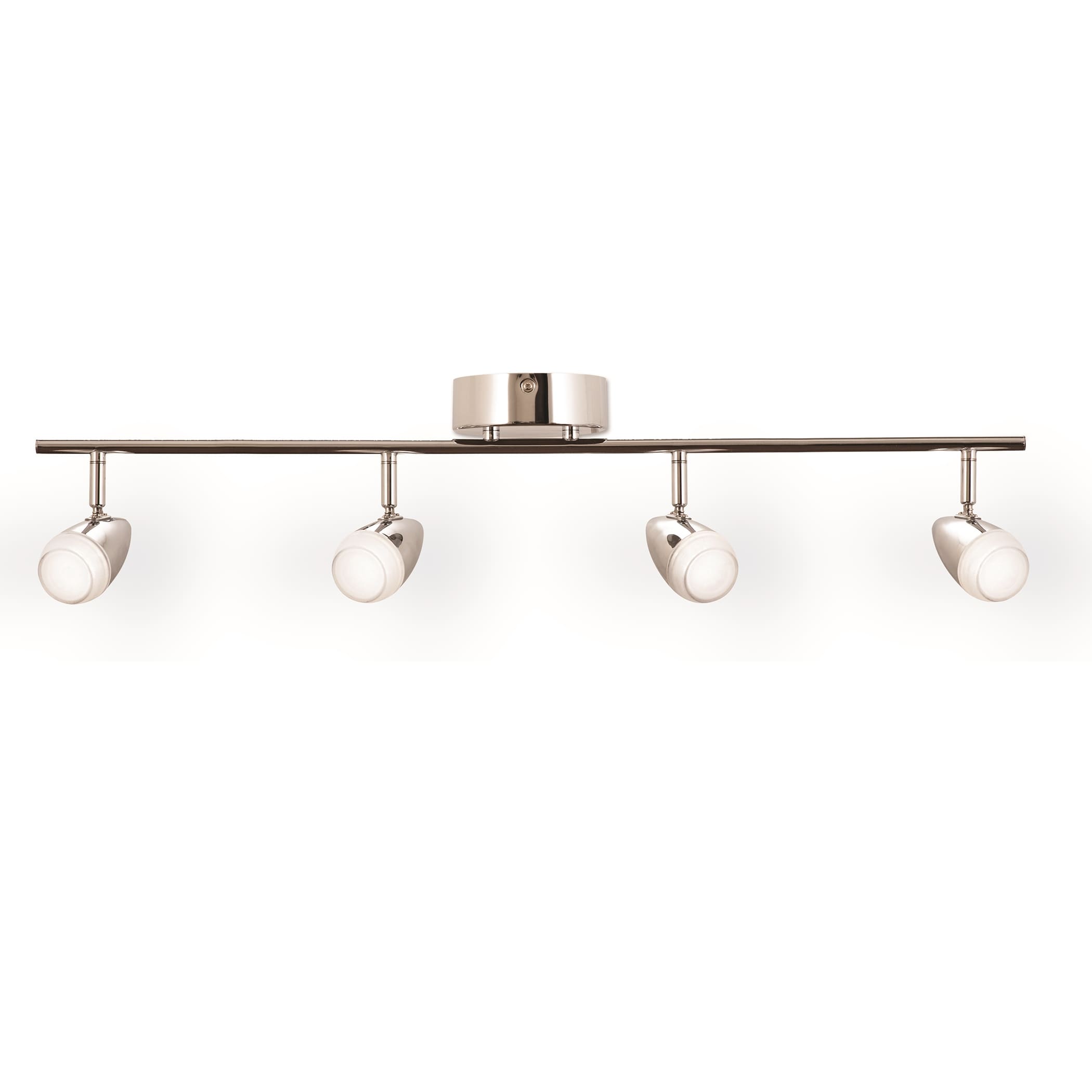Eva 4-light Polished Chrome LED Fixed Rail