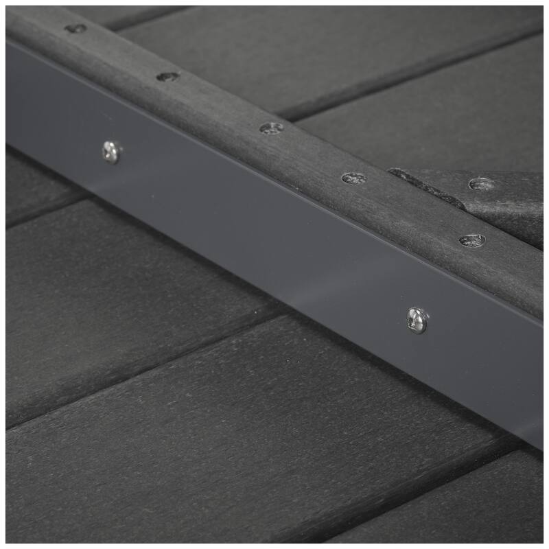 Polytrends Birchwood All Weather HDPE Outdoor Patio 37 Inch Square Conversation Table