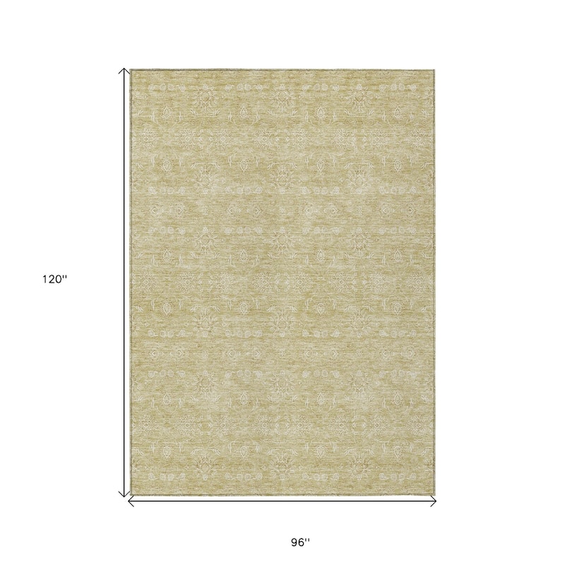 HomeRoots Floral Transitional Rectangle Outdoor Rug