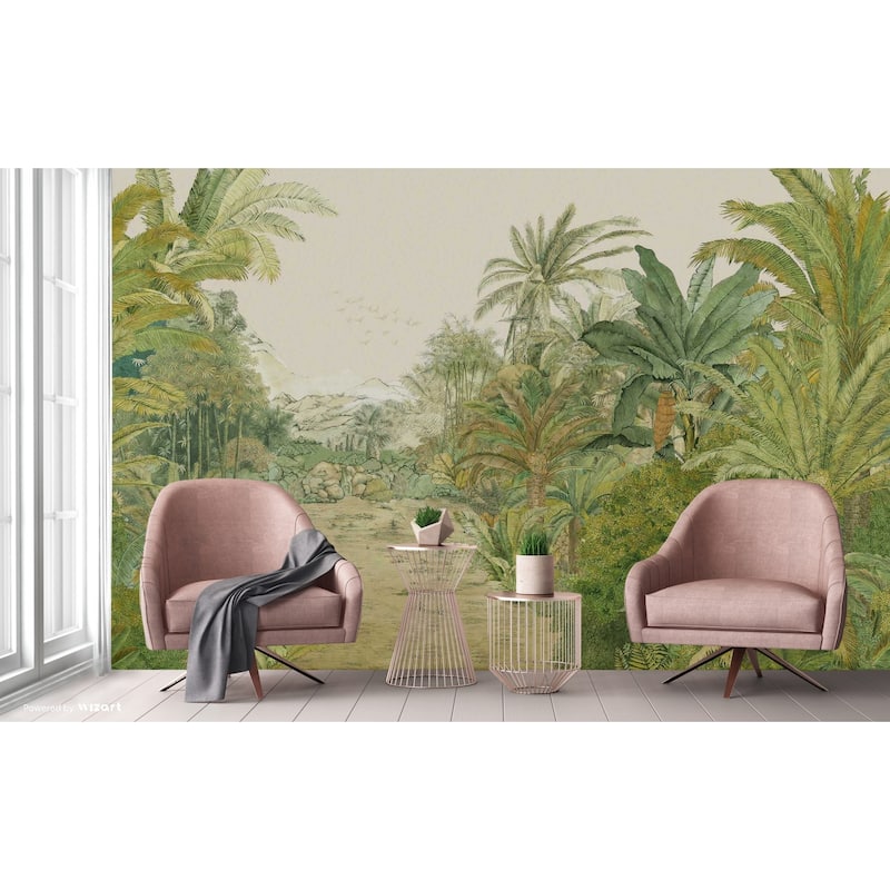Verdant Jungle Escape Scenic Tropical Wallpaper Mural