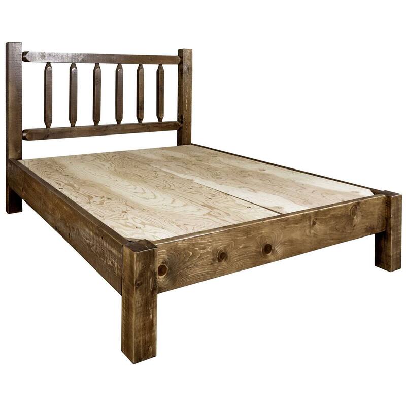 Queen Platform Bed Frame - Modern Low Profile Bed, Sturdy Wood Bed, Handcrafted Bedroom Furniture