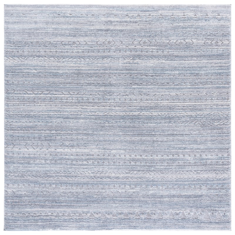 SAFAVIEH Northport Lujza Rug - 6'7" Square - Blue/Grey