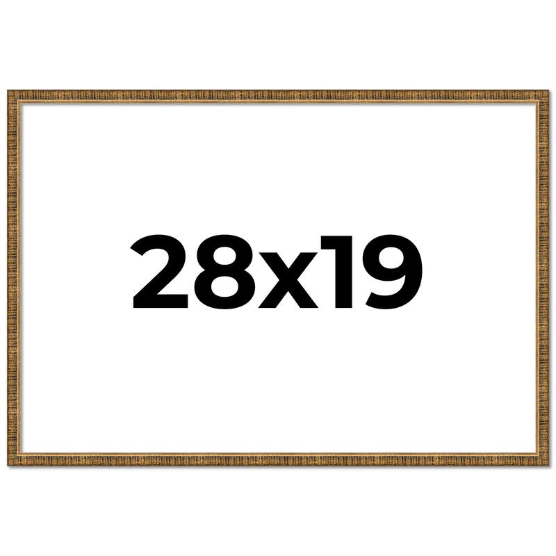 28x19 Frame Gold Picture Frame - Complete Modern Photo Frame Includes