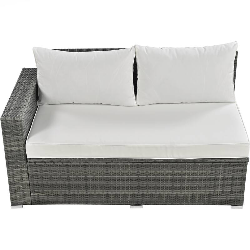 Outdoor 6-Piece All Weather PE Rattan Sofa Set