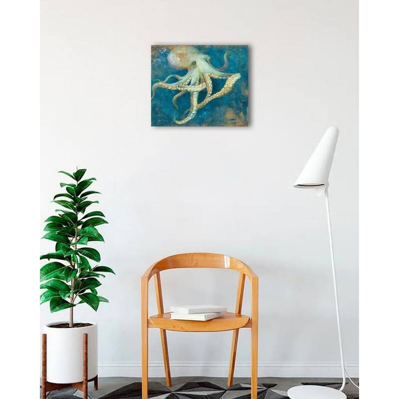Ocean Octopus Art Poster - Print On Demand - 18 x 18 Inch