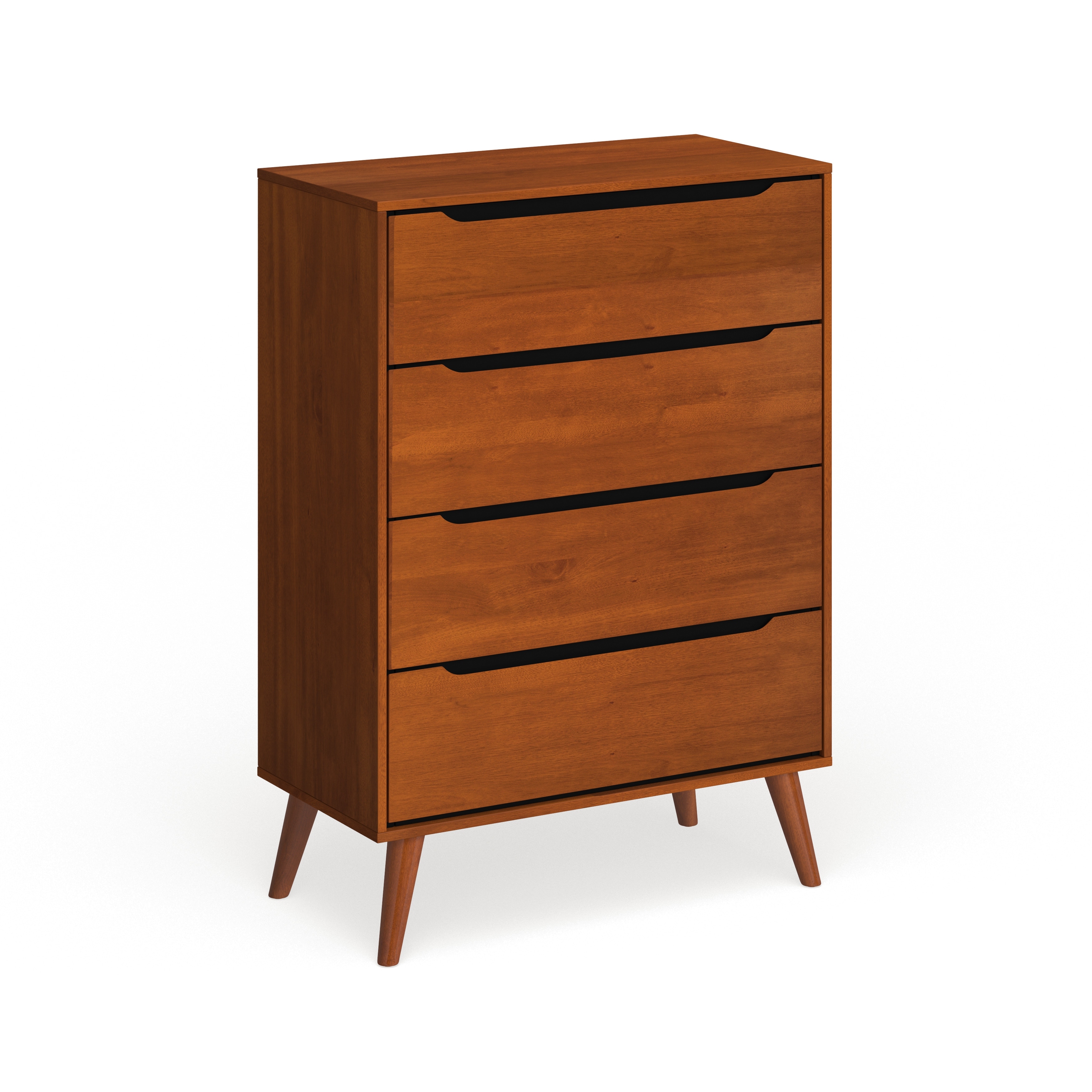 Furniture of America Fopp Mid-century Modern 4-Drawer Solid Wood Chest