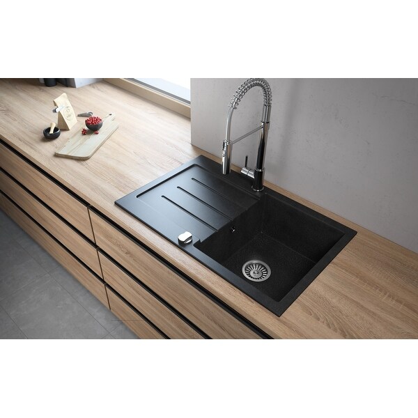 Shop Lavello Granite Composite 30.7" Drop in with ...