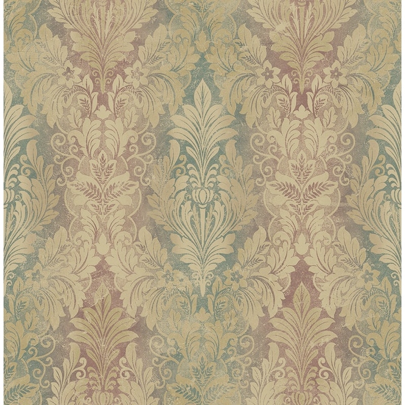 Seabrook Design Apollo Diamond Damask Unpasted Wallpaper