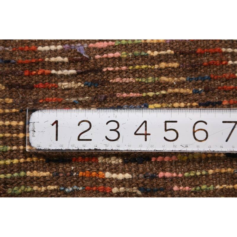 Geometric Moroccan Runner Rug Hand-Knotted Tribal Oriental Wool Carpet - 2'11" x 9'5"