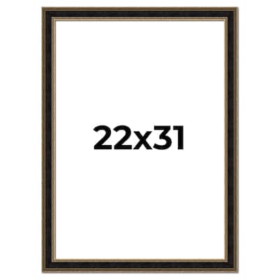 22x31 Frame Gold Antique Vintage Sold Wood Picture Frame | 1.75 Inch