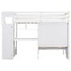 preview thumbnail 28 of 32, Twin over Twin Bunk Bed with Built-in Desk and Storage Staircase, L-Shaped Bunk Bedframe with Storage Compartments and Shelves