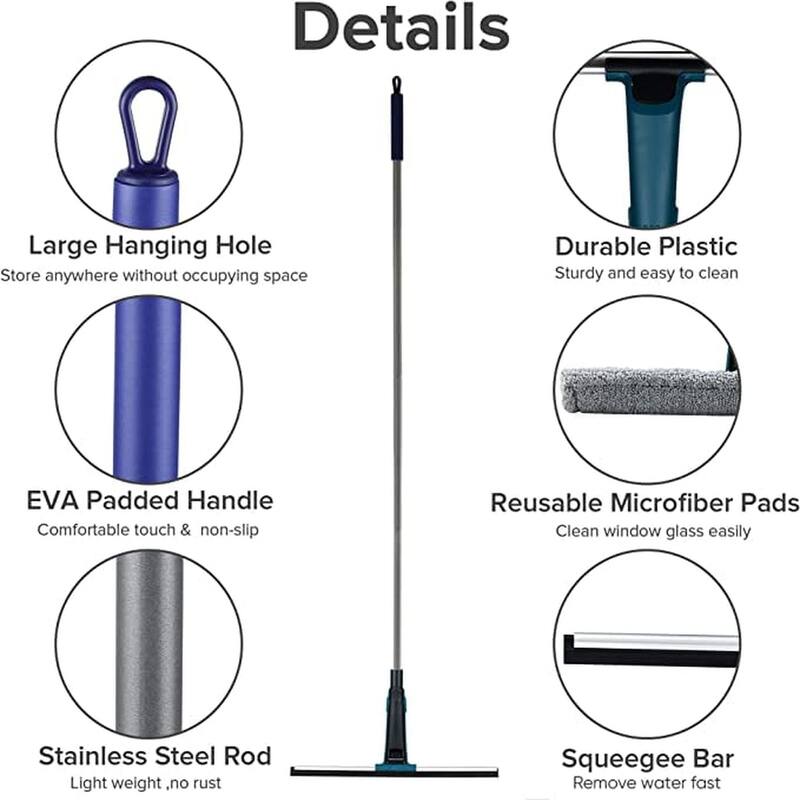 JEHONN Window Shower Squeegee for Glass Door and Professional Floor