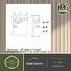 preview thumbnail 7 of 11, Douglas 1-Light 8 in. Warm Bronze Indoor-Outdoor Rustic Flush Mount Wall Sconce, Glass Shade, Dimmable, Wall Fixture