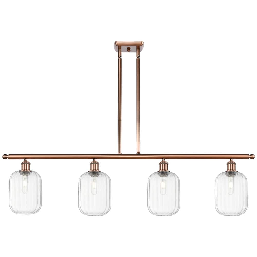 Innovations Lighting Endless Possibilities Ballston - Preston - 4 Light 48" Jar Shade Stem Hung Island Light
