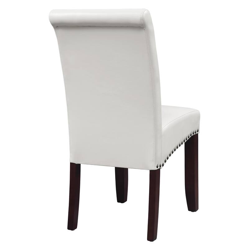 Copper Grove Five Bridge Eco Parsons Faux Leather Nailhead Chair