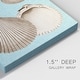preview thumbnail 3 of 6, Sepia & Aqua Shells IX Premium Gallery Wrapped Canvas - Ready to Hang