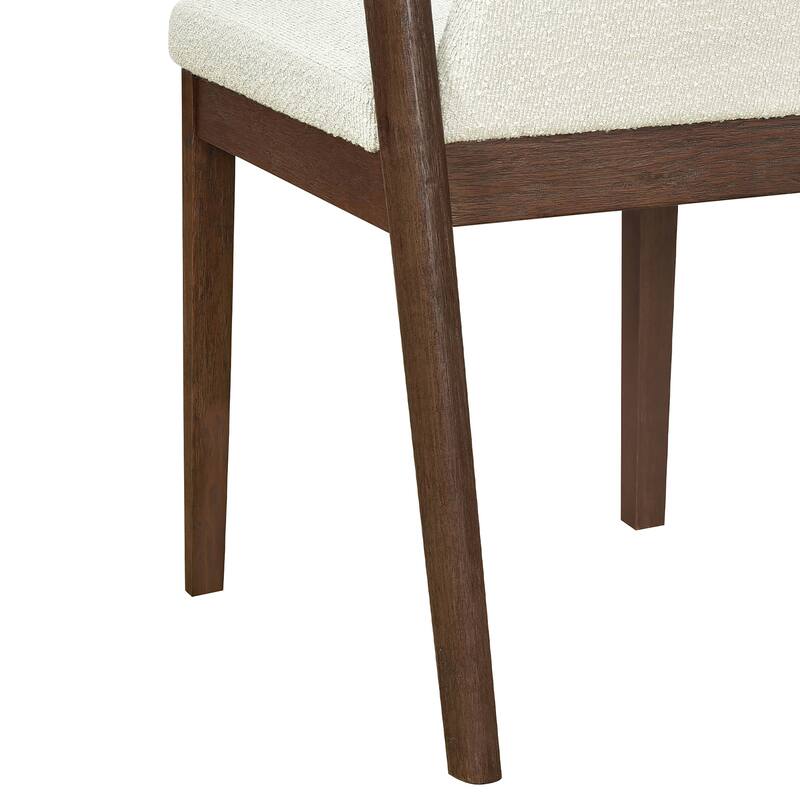 Christopher Knight Home - Ashlin Contemporary Upholstered Armless Dining Chairs with Rubberwood Frame, Set of 2